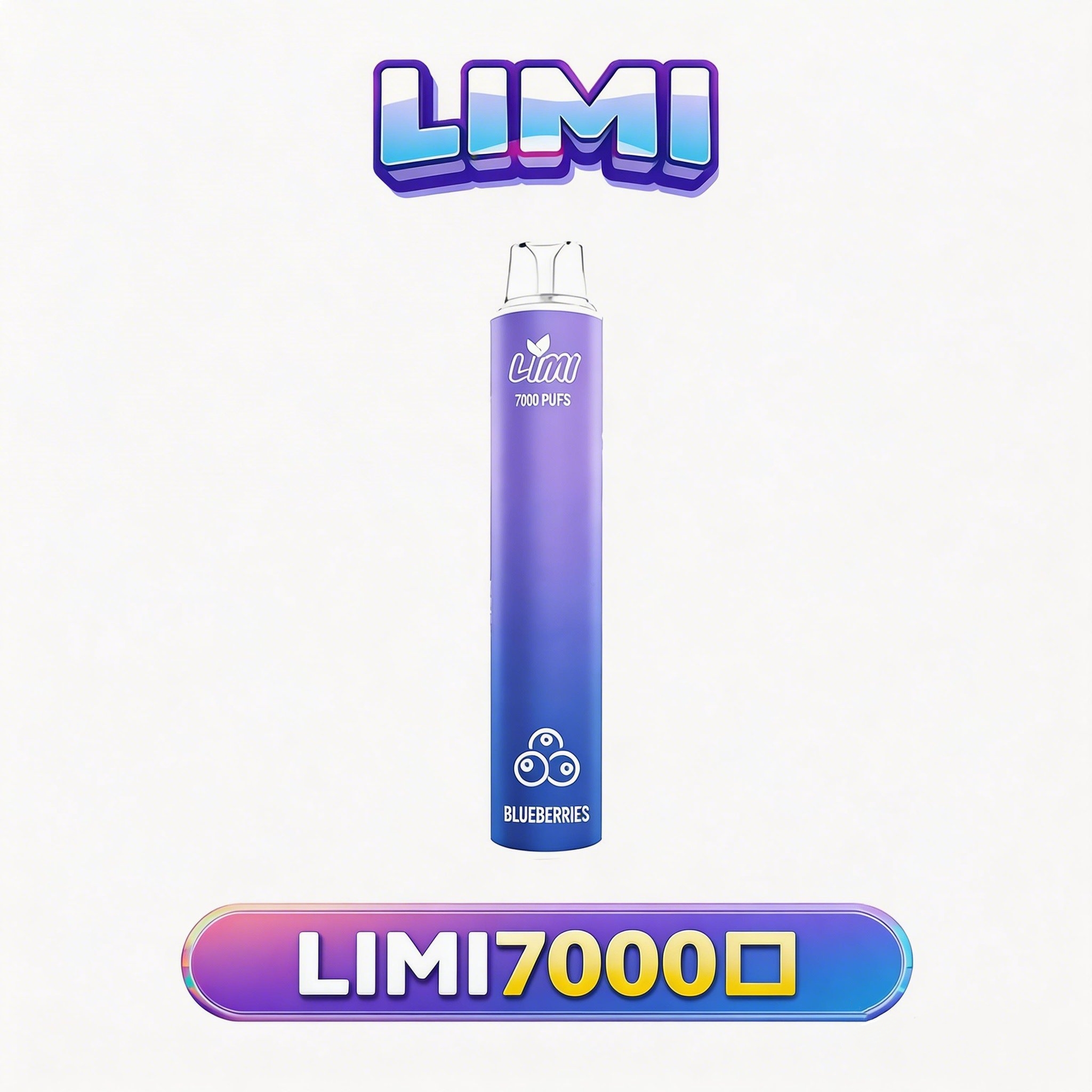 【LIMI】7000口拋棄式電子煙 吸氣即亮LED燈條 8ml 650mAh可充電 3.5%尼古丁鹽 冰感水果系列 現貨秒發